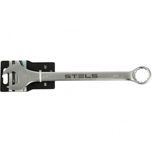 картинка Ключ комбинированный, 28 мм, CrV, матовый хром Stels от магазина Tovar-RF.ru фото 2