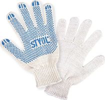 картинка Перчатки рабочие STVOL SWG01 Перчатки рабочие ХБ с ПВХ покрытием, белые, 42 гр., 150 пл., 7,5 класс 5 пар STVOL SWG01 ХБ с ПВХ покрытием, белые, 42 гр., 150 пл., 7,5 класс 5 пар от магазина Tovar-RF.ru