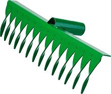 картинка Садовый инструмент РОСТОК 364 x 72 мм, 14 витых зубцов, рабочая поверхность из стали, покрытие краска, без черенка, грабли (39600-14) от магазина Tovar-RF.ru