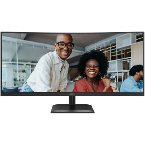 картинка lcd aoc 34" cu34e4cv black {va 3440x1440 curved 21:9 4ms 350cd 2xhdmi displayport 4xusb3.2 usb-c(90w) rj45 2x5w has internal vesa} от магазина Tovar-RF.ru