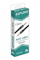картинка кабель exployd ex-k-635 aux jack 3,5mm (m) - jack 3,5mm (m) плоский стерео аудио 2m чёрный classic от магазина Tovar-RF.ru