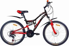 картинка велосипед pioneer forsage 24"/14" black-red-gray pioneer forsage 24"/14" black-red-grayот магазина Tovar-RF.ru