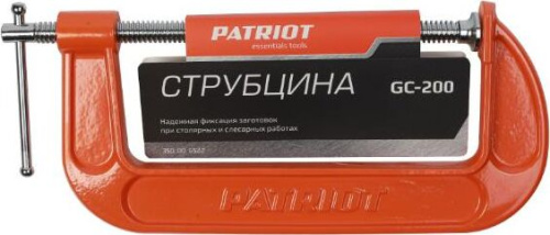 картинка Струбцина PATRIOT 350006522 GC-200, G-образная 200мм магазин Tovar-RF.ru являющийся официальным дистрибьютором в России картинка Струбцина PATRIOT 350006522 GC-200, G-образная 200мм от магазина Tovar-RF.ru
