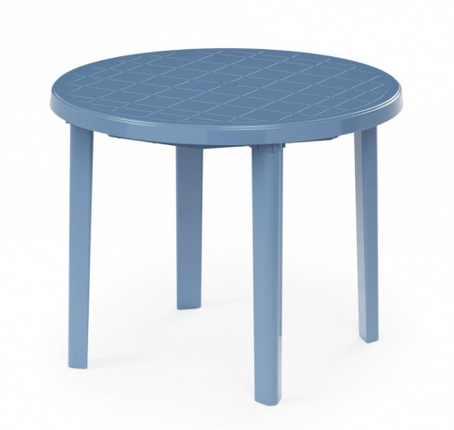 картинка Мебель из пластика АЛЬТЕРНАТИВА М2663 стол 900х900х750мм круглый (синий) от магазина Tovar-RF.ru