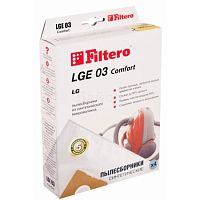 картинка filtero lge 03 (4) comfort, пылесборники, 4 шт в упак. от магазина Tovar-RF.ru