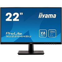 картинка iiyama 21.5" xu2294hsu-b1 черный {va 1920x1080 75hz 4ms 178/178 250cd 3000:1 8bit(6bit+frc) d-sub hdmi1.4 displayport1.2 flickerfree 2xusb2.0 2x1w vesa} от магазина Tovar-RF.ru
