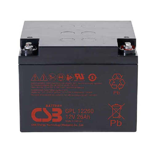 картинка csb батарея gpl12260 (12v 26ah) от магазина Tovar-RF.ru