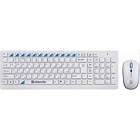 картинка defender клавиатура + мышь skyline 895  nano w white usb [45895] {2.4ггц, беспроводная} от магазина Tovar-RF.ru