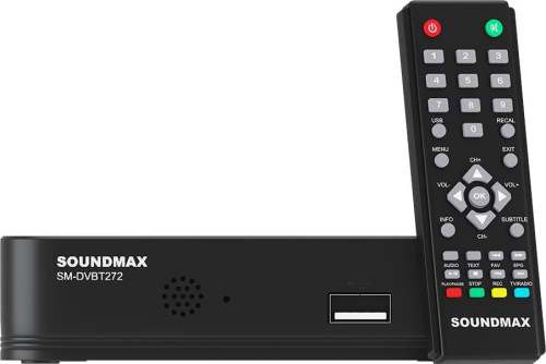 картинка плееры медиа soundmax sm-dvbt272(черный) от магазина Tovar-RF.ru