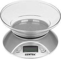 картинка весы кухонные centek ct-2451 серебро/черный centek ct-2451 silver от магазина Tovar-RF.ru