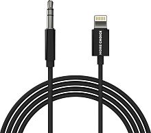 картинка кабель more choice (4610196409837) uk28i aux 3.5mm lightning 8-pin 1м black от магазина Tovar-RF.ru