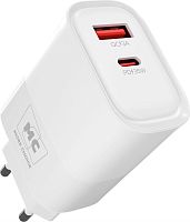 картинка сзу more choice (4620202555595) nc82 1usb+1type-c 3.0a pd 35w+qc3.0 white от магазина Tovar-RF.ru