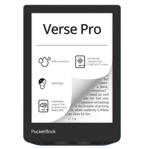 картинка электронная книга pocketbook 634 verse pro azure магазин Tovar-RF.ru являющийся официальным дистрибьютором в России картинка электронная книга pocketbook 634 verse pro azure от магазина Tovar-RF.ru