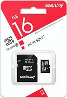картинка карта памяти smartbuy (sb16gbsdcl10-01le) microsdhc 16gb class10 le + адаптер от магазина Tovar-RF.ru