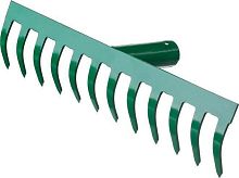 картинка Садовый инструмент РОСТОК 312 x 60 мм, рабочая поверхность из стали, покрытие краска, без черенка, грабли (39610-12) РОСТОК 312 x 60 мм, рабочая поверхность из стали, покрытие краска, без черенка, грабли (39610-12) от магазина Tovar-RF.ru