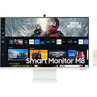 картинка lcd samsung 31.5" s32dm801uixci m8 белый {va 3840x2160 60hz 400cd 178/178 16:9 hdmi m/m cam has usb} от магазина Tovar-RF.ru