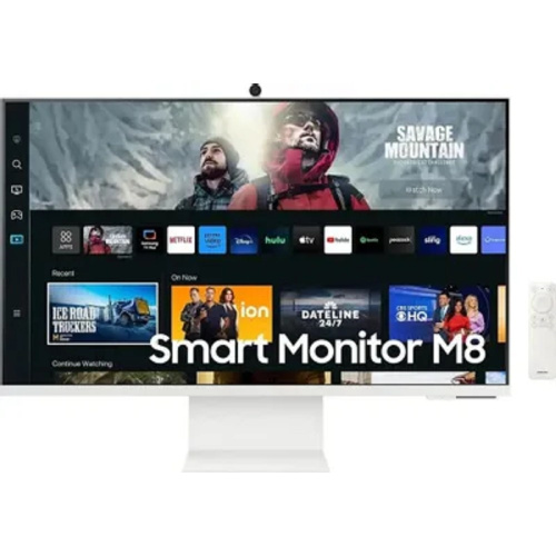 картинка lcd samsung 31.5" s32dm801uixci m8 белый {va 3840x2160 60hz 400cd 178/178 16:9 hdmi m/m cam has usb} от магазина Tovar-RF.ru