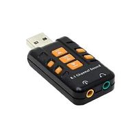 картинка orient au-01pl (bl)  usb адаптер для микрофона и наушников комбинированная расцветка (черный) от магазина Tovar-RF.ru