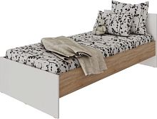 картинка Кровать с основанием МЕБЕЛЬ-КОМПЛЕКС Нордик Кровать 0,9 с основанием Дуб сонома/Белая Аляска МЕБЕЛЬ-КОМПЛЕКС Нордик Кровать 0,9 с основанием Дуб сонома/Белая Аляска от магазина Tovar-RF.ru