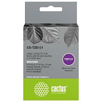 картинка картридж ленточный cactus cs-tze121 tze-121 черный для brother pt-p1010, pt-p700, p750w, p900w, p950w, pt-d210, d450vp, d600vp, pt-h110bunde от магазина Tovar-RF.ru