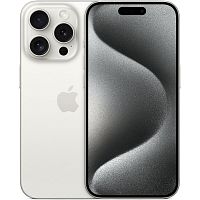 картинка apple iphone 15 pro 128gb white titanium [mtuw3hx/a] (sim+esim грузия, азербайджан) от магазина Tovar-RF.ru