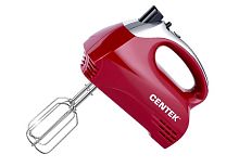 картинка миксер centek ct-1118 (хром/вишня) 350вт, 5 скоростей+турбо, взбивание/замешивание от магазина Tovar-RF.ru