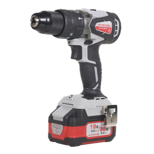 картинка Интерскол ДАУ-13/36В 90 Ударная дрель-шуруповер [860.2.2.70] { кейс, 2 аккум. 2,0Ач, ЗУ } от магазина Tovar-RF.ru