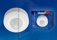 картинка датчики движения uniel (06565) usn-13-360r-1200w-3lux-12m-0,6-1,5m/s-wh от магазина Tovar-RF.ru