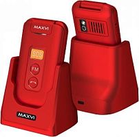 картинка телефон мобильный maxvi e5 up red от магазина Tovar-RF.ru