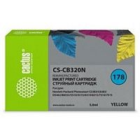 картинка картридж струйный cactus cs-cb320n(cs-cb320) №178 желтый (5мл) для hp ps b8553/c5383/c6383/d5463/5510 от магазина Tovar-RF.ru