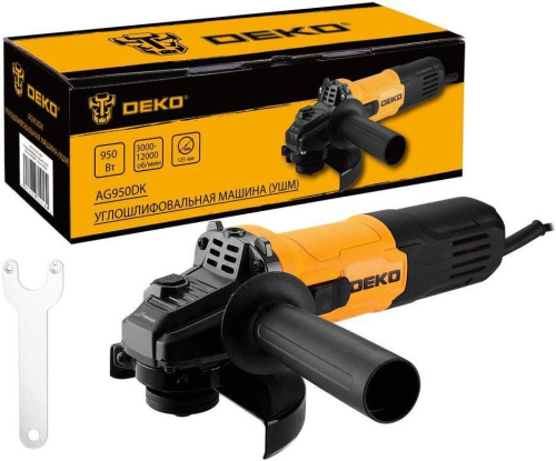 картинка Углошлифовальная машина DEKO AG950DK, 125мм, 950 Вт 083-1024 магазин Tovar-RF.ru являющийся официальным дистрибьютором в России картинка Углошлифовальная машина DEKO AG950DK, 125мм, 950 Вт 083-1024 от магазина Tovar-RF.ru