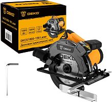 картинка Дисковая (циркулярная) пила DEKO DKCS1800-190 Laser 1800Вт, 190мм диск, лазерный указатель 083-1011 от магазина Tovar-RF.ru