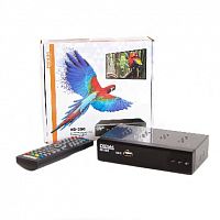 картинка приставка цифровая сигнал hd-300 dvb-t2/dolby digital/wi-fi/дисплей, металл от магазина Tovar-RF.ru