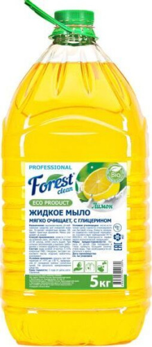 картинка Мыло FOREST CLEAN Жидкое мыло "Лимон" 5 кг магазин Tovar-RF.ru являющийся официальным дистрибьютором в России картинка Мыло FOREST CLEAN Жидкое мыло "Лимон" 5 кг от магазина Tovar-RF.ru