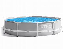 картинка бассейн каркасный intex бассейн каркасный 427х107см.(фильтр-насос+лестница+тент+подстилка) .(коробке) арт.26720npот магазина Tovar-RF.ru