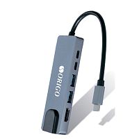 картинка origo ou3340npd/a1a док-станция usb-c 6-в-1 2xusb 3.0, usb-c/pd 3.0, usb-c, hdmi, gigabit lan от магазина Tovar-RF.ru