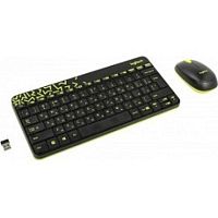картинка 920-008213 logitech клавиатура + мышь mk240 nano black-yellow оригинальная заводская гравировка ru/lat от магазина Tovar-RF.ru