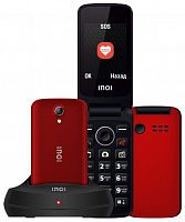 картинка телефон мобильный inoi 247b с док-станцией - red (2 sim) от магазина Tovar-RF.ru