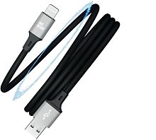 картинка кабель aksberry (6900307930014) x164 magnetic usb-a - lightning, чёрный от магазина Tovar-RF.ru
