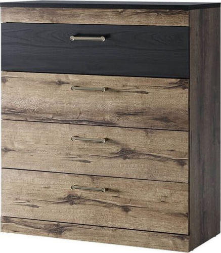 картинка Комод АНРЭКС JAGGER Комод 4S,цвет Дуб монастырский /Черный (2 уп) АНРЭКС JAGGER Комод 4S,цвет Дуб монастырский /Черный (2 уп) от магазина Tovar-RF.ru