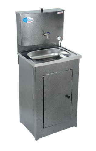 картинка Умывальник АКВАТЕКС бак антикорроз. с ЭВН+мойка нерж. серебро от магазина Tovar-RF.ru