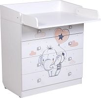 картинка комод фея комод фея 1580 слоник, белый (1 кор) фея комод фея 1580 слоник, белый (1 кор) от магазина Tovar-RF.ru