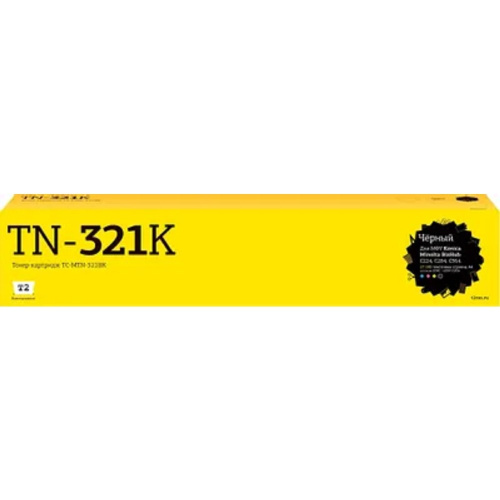 картинка             tc-mtn-321bk тонер-картридж t2 для konica-minolta bizhub c224/c284/c364 (27000 стр.) черный, с чипом от магазина Tovar-RF.ru