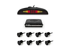 картинка камера заднего вида swat pt-128b /парктроник 8 датч. d 18мм, black/ от магазина Tovar-RF.ru