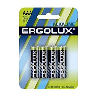 картинка Ergolux  LR03 Alkaline BL-4 (LR03 BL-4, батарейка,1.5В) (4 шт. в уп-ке) от магазина Tovar-RF.ru