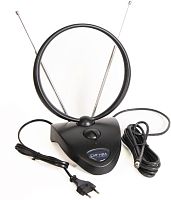 картинка антенна комнатная сигнал sai-208 dvb-t2/дмв+мв, активная от магазина Tovar-RF.ru