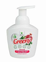 картинка Средство для мытья посуды CLEAN&GREEN CG8328 Greeny нежный гранат пенка для посуды, игрушек, овощей и фруктов 400мл от магазина Tovar-RF.ru