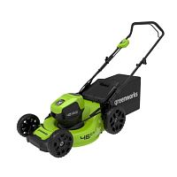 картинка Greenworks Газонокосилка аккумуляторная Greenworks GD40LM46HP, 40V, 46 см, бесщеточная, c 1хАКБ 4 А.ч и ЗУ [2514407UB] от магазина Tovar-RF.ru