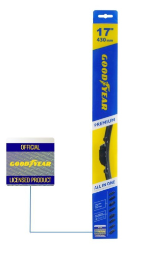 картинка щетка стеклоочистителя goodyear gy000437 premium 17''/43см бескаркасная от магазина Tovar-RF.ru