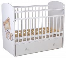 картинка кроватка фея кроватка детская фея 750 медвежонок, белый (1 кор.) от магазина Tovar-RF.ru